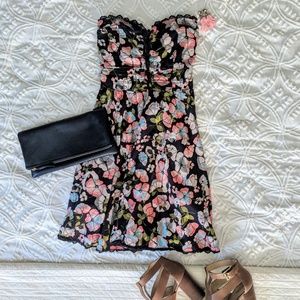 American Rag Strapless Floral Dress